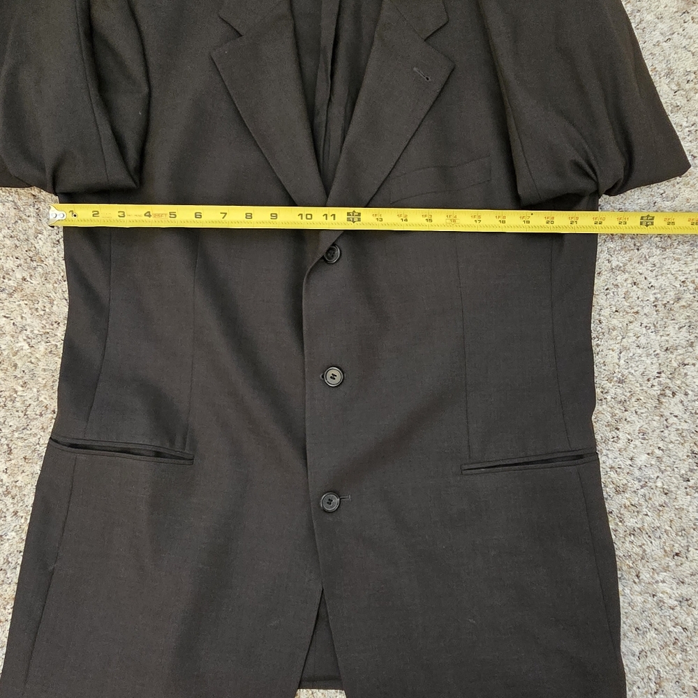 Hugo Boss Super 100 Wool Blazer Black Sport Coat Classic Tailored Jacket 42R 44R - Picture 11 of 11